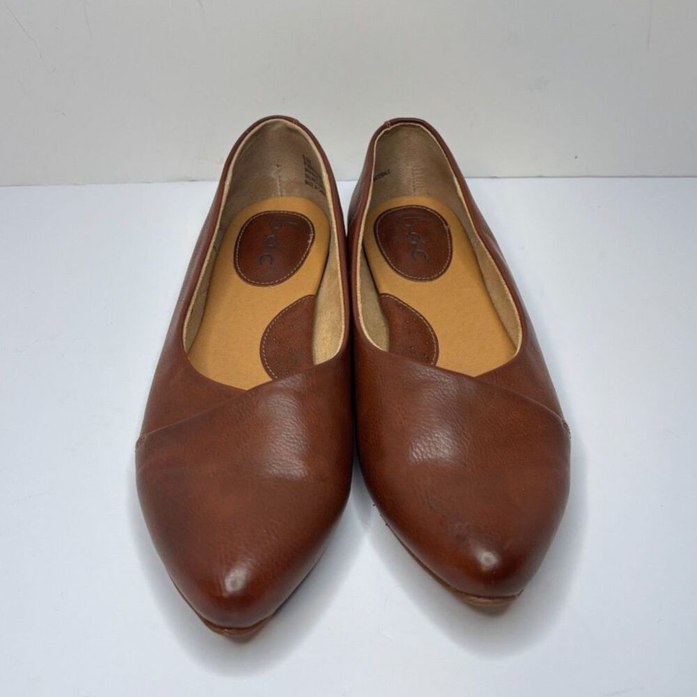 Boc Janella Light Brown Pointed Toe Slip On Flats Comfort Womens - Picture 3 of 12